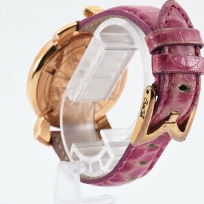 ガガミラノ マヌアーレ40 ラウンド ゴールド クォーツ メンズ 腕時計 GAGA MILANOの画像8