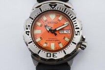 セイコー オレンジモンスター ダイバーズ 7S26-0350 デイデイト ラウンド シルバー 自動巻き メンズ 腕時計 SEIKO_画像1