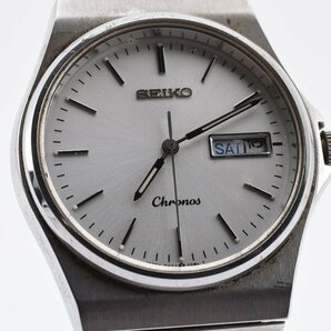 セイコー クロノス 5H23-7D20 デイデイト ラウンド シルバー クォーツ 腕時計 SEIKOの画像1