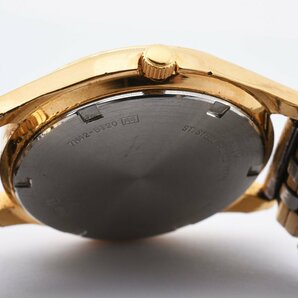 セイコー スプリット 7N42-8120 デイト ラウンド ゴールド クォーツ メンズ 腕時計 SEIKOの画像5