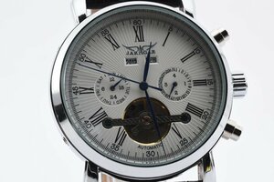 美品 稼働品 ジャラガー デイデイト クロノグラフ トライアングル 自動巻き メンズ 腕時計 JARAGAR