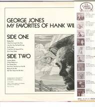 LP ジョージ・ジョーンズ　ハンク・ウィリアムスに捧ぐ GEORGE JONES / MY FAVORITES OF HANK WILLIAMS【Y-959】_画像2
