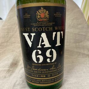 未開栓 古酒 VAT69 ヴァット69 バット69 特級 従量税表記 750ml 43度 協和発酵扱い 赤キャップの画像2