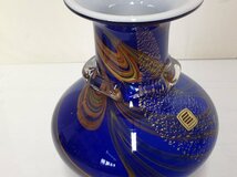 【未使用】KAMEI GLASS OSAKA カメイガラス 花瓶 花器 マーブル_画像4