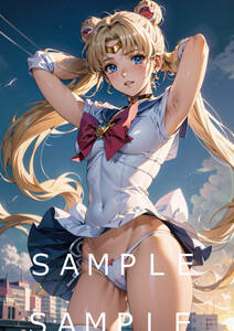 (FG-49) Sailor Moon Прекрасная воительница Сейлор Мун такой же человек вентилятор искусство аниме игра manga (манга) такой же человек A4 иллюстрации глянец бумага A4 постер 