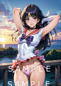 (FG-81) sailor ma-z Pretty Soldier Sailor Moon same person fan art anime game manga same person A4 illustration lustre paper A4 poster 