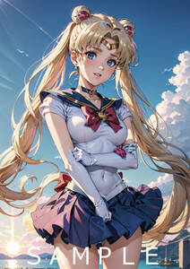 (FG-148) Sailor Moon Прекрасная воительница Сейлор Мун такой же человек вентилятор искусство аниме игра manga (манга) такой же человек A4 иллюстрации глянец бумага A4 постер 