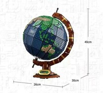 【国内発送・送料込み】箱なし LEGO レゴブロック互換 地球儀 ザ・グローブ 2,541ピース_画像3