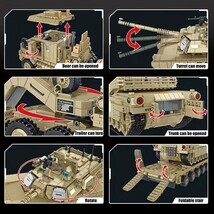 【国内発送・送料込み】箱なし LEGO レゴ ブロック互換 M1070戦車運搬車 M1エイブラムス戦車_画像3