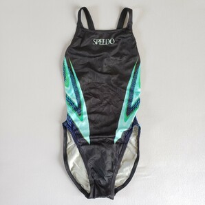 SPEEDO スピード アクアブレードⅡ レディース競泳水着 Mサイズ マーキュライン ハイカット ウロコ模様 ミズノ製の画像1