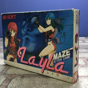 B017★中古 Layla(レイラ) ｄB‐SOFT 箱説明書付き 黎明期 二人同時プレイ可 アクション ※傷、汚れあり 純正ハードにより動作確認済みの画像8