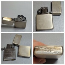 ZIPPO ジッポーSTERLING シルバー ライター OMEGA オメガ純銀 オイルライター 喫煙具　2本セット　中古_画像5