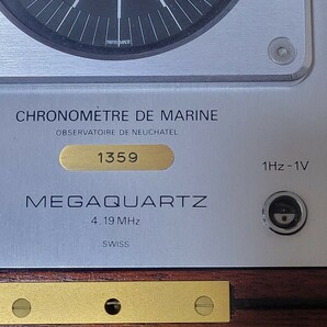 オメガ OMEGA 置時計 高周波 4.19MHz クロノメーター/ マリンクロノメーター アンティーク 中古 動作品の画像3