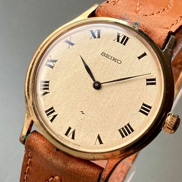 【動作品】セイコー シャリオ 腕時計 1978年 昭和53年 手巻き メンズ