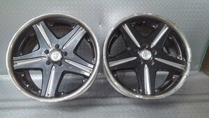 CLUB LINEA/クラブリネア 　アルミホイール2本　19X9J+25　５穴　PCD114.3　ハブ径約7.2㎝