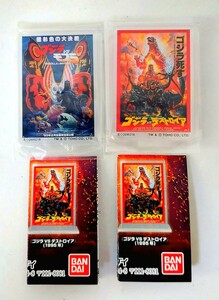 送料200円～☆未使用!東宝 映画 ゴジラ ポスターアクリルスタンド「ゴジラVSデストロイア(1995年) & ゴジラVSモスラ(1992年)」2種セット