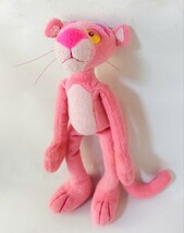 送料300円～☆希少!1998年当時物!エレファント社 THE PINK PANTHER「くたくたピンクパンサー(マジックテープ付き)」ぬいぐるみ 人形 グッズ_画像5