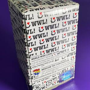 BE@RBRICK WORLD WIDE LOVE! I LOVE ROCK! 100％ 新品 ワールドワイドラブ ベアブリック MEDICOMTOY 2009年 メディコムトイ WWLの画像2