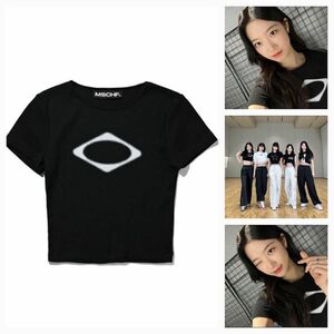 【MISCHIEF】ルセラフィム　カズハ着用　Rhombus Blur T-Shirt Mini