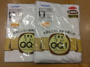 《新品》GUNZE メンズ 前開き 半ズボン下 2枚セット LLサイズ 肌着 インナー 紳士物 グンゼ c135/477-2