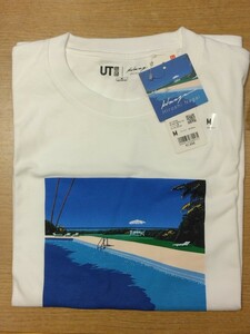 《新品》UNIQLO メンズ UT 半袖シャツ Mサイズ Tシャツ トップス 紳士物 ユニクロ 永井博 c135/477