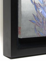 【GINZA絵画館】大塚怜美　日本画８号「誰も知らない」共シール・カニ・シュール！　V65R4E3X3S2D1P_画像3