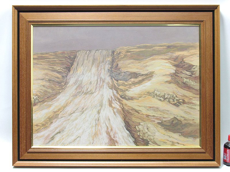 [GINZA-Bildergalerie] Jofumi Takehara Japanisches Gemälde Nr. 20 Earth Road Seal V73E0V7C4Z9Q4U9, Malerei, Japanische Malerei, Landschaft, Fugetsu