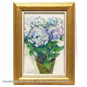 Art hand Auction [Galería de imágenes GINZA] Chuichiro Takemura Pintura al óleo No. 6 Hortensia Hortensia V3F7M7C4S, cuadro, pintura al óleo, pintura de naturaleza muerta