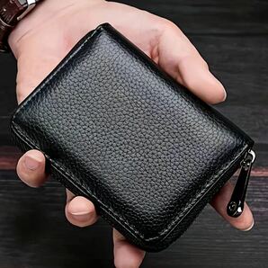 コンパクトウォレット カードケース ブラック 男女兼用 大容量 コインケース財布