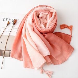 【人気】大判ストール マフラー ショール スカーフ 冷房対策 防寒 上品 ピンク