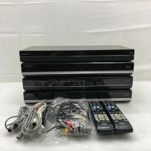 1円 【ジャンク】ブルーレイレコーダー 4台セット SHARP BD-W580 BD-NW1000 BD-S550 BD-W1800 【訳アリ】 T012882