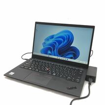 Windows11 Pro Lenovo ThinkPad X1 Carbon gen 8 20UAS3QT00 Corei5-10310U メモリ16GB NVMe 256GB 14インチ T010696_画像1