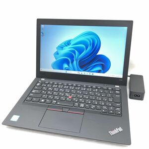 Windows11 Pro Lenovo ThinkPad X280 20KESBK000 Core i5-8250U メモリ8GB M.2 SSD 256GB 12.5インチ T010338