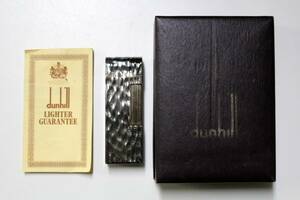 54 dunhill◆ダンヒル◆ローラー式◆スイス製ビンテージ◆ガス ライター◆シルバー系◆取説/元箱 付◆サイズ約W2.2×H6.5×D1.2㎝