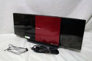 65 Panasonic Panasonic SC-HC55/2011 year made compact stereo system i pod/CD/ radio / red × black group / power cord attaching / operation verification OK
