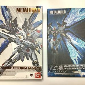 METAL BUILD メタルビルド ストライクフリーダムガンダム & 光の翼オプションセット & 特典スリーブ 魂ウェブ商店の画像1