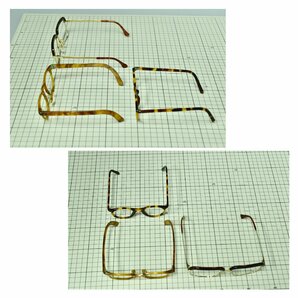 (5-1166-3)3点 鼈甲 メガネフレーム 眼鏡 HOYA TC80BK Ti-C HNF58□16 レンズなし SPM チタン【緑和堂】の画像10