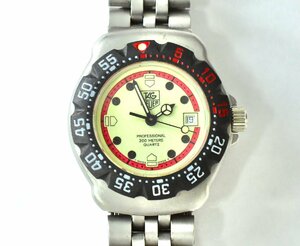 (2-1186) TAG Heuer wristwatch k War tsu lady's Professional 371 508 silver color operation not yet verification [ green peace .]