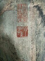 ■観心・時代旧蔵■C3992中国古書画 仇英 蘭亭修禊図長卷 絹本 水墨中国画巻物 書画長卷 巻き物 肉筆保証品_画像6