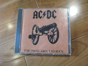 AC/ DC　 FOR THOSE ABOUT TO ROCK 西ドイツ盤　輸入盤