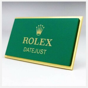 ロレックス 正規販売店 エンブレム デイトジャスト プレート ★ ROLEX ケース 箱 冊子 タグ ディスプレイ 腕時計スタンド 非売品 1680-01の画像3