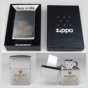 Zippo ジッポー ライター ロレックス 2021年 ★ ROLEX ノベルティ ケース 箱 冊子 タグ ディスプレイ 腕時計スタンド コレクション 1609-01