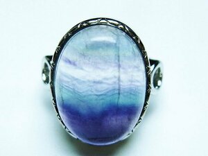 誠安◆天然石最高級品フローライト 指輪(12号)[T426-7929]