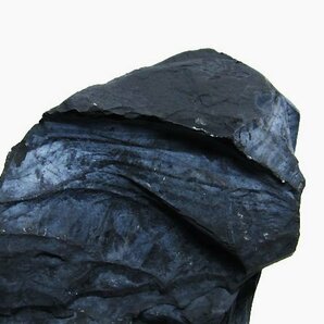 誠安◆超レア最高級天然北海道上ノ国町産 ブラックシリカ原石[T694-4364]の画像3