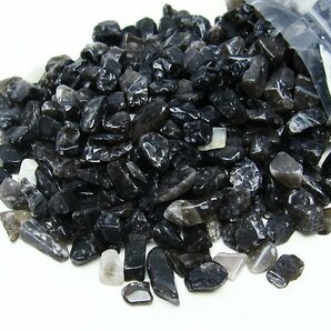 誠安◆超レア極品天然AAAモリオン 純天然 黒水晶 さざれサイズ：中[T717-2]の画像2