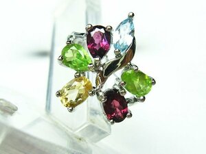 . cheap * natural stone high class goods peridot garnet ring (11 number )[T275-19404]