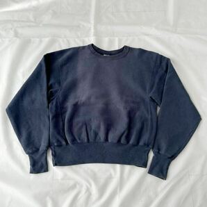 紺 サンフェード 90s CHAMPION リバースウィーブ スウェット 無地 （ ビンテージ 90年代 チャンピオン REVERSE WEAVE vintage sweat ナス紺の画像1