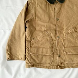 USA製 80s L.L.BEAN ダック ハンティングジャケット KIDS キッズサイズ 襟コーデュロイ （ ビンテージ 80年代 エルエルビーン マッキーノの画像3
