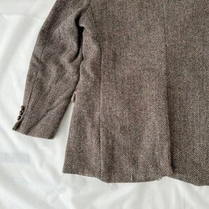 ビンテージ ハリスツイード USA製 ヘリンボーン ウール テーラードジャケット 70s 80s （ ビンテージ Harris Tweed スーツ アイビー HBTの画像8
