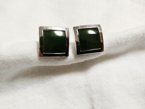 Dunhill Jade Cuffs 925 Серебро